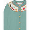 Sage Green Verano Cotton Girl Cardigan - Cardigans - 3