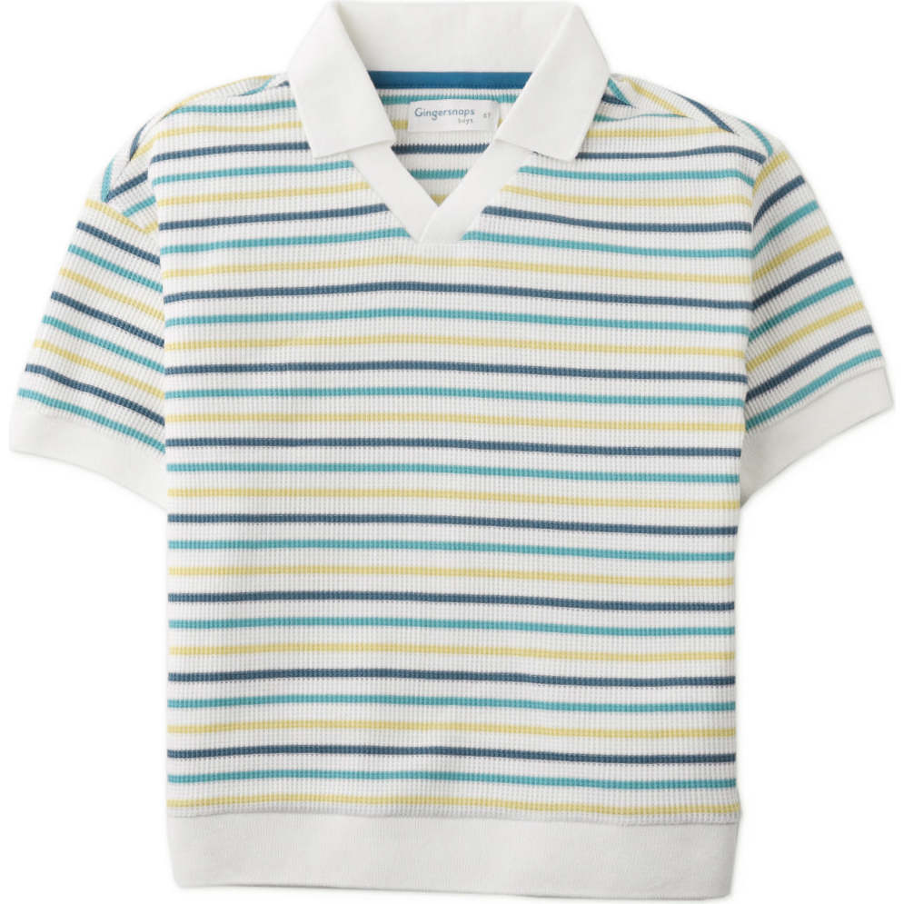 Roberto Waffle Polo Shirt, Multicolor - Polo Shirts - 1