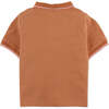 Rocco Quarter Zip Polo Shirt, Brown - Polo Shirts - 2