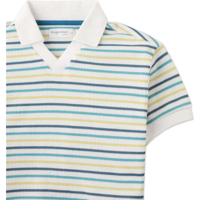 Roberto Waffle Polo Shirt, Multicolor - Polo Shirts - 3