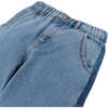 Umberto Pants With Side Blocking, Blue - Pants - 3