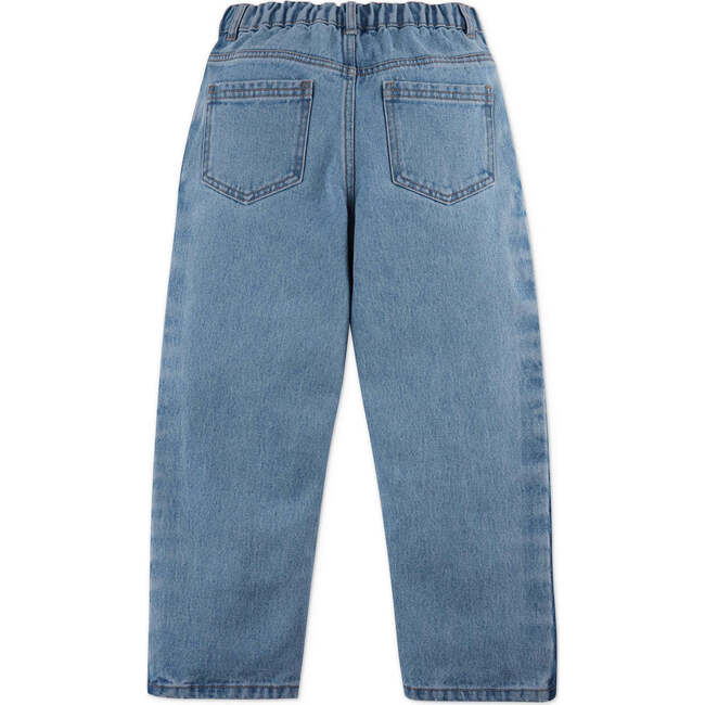 Umberto Pants With Side Blocking, Blue - Pants - 4