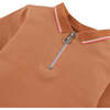 Rocco Quarter Zip Polo Shirt, Brown - Polo Shirts - 5