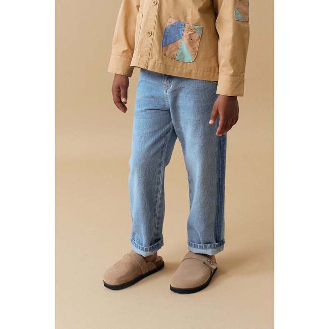 Umberto Pants With Side Blocking, Blue - Pants - 5