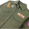 Riley Overshirt Jacket With Emroidered Badges, Green - Jackets - 4