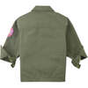 Riley Overshirt Jacket With Emroidered Badges, Green - Jackets - 6