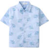 Miguel Button-Down Shirt With Octopus Embroidery, Blue - Button Downs - 1 - thumbnail