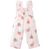 Mini Ivana Jumpsuit In Tiger Print, White - Rompers - 2