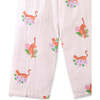 Mini Ivana Jumpsuit In Tiger Print, White - Rompers - 4