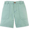 Gino Bermuda Shorts With Contrast Stitching, Green - Shorts - 1 - thumbnail