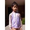 Leighton Varsity Jacket With Flower Embroidery , Multicolor - Jackets - 2