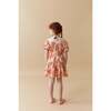 Lucinda Waisted Tiered Dress In Fire Floral Print, Orange - Dresses - 3