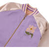 Leighton Varsity Jacket With Flower Embroidery , Multicolor - Jackets - 3