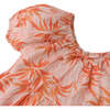 Lucinda Waisted Tiered Dress In Fire Floral Print, Orange - Dresses - 4