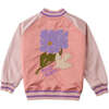 Leighton Varsity Jacket With Flower Embroidery , Multicolor - Jackets - 5