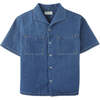 Gian Button-Down With Lido Collar, Blue - Button Downs - 1 - thumbnail