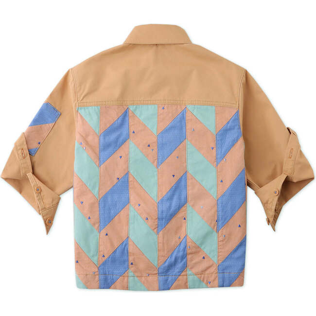 Luca Jacket With Patchwork Detail, Multicolor - Jackets - 3
