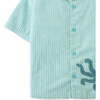 Felix Button-Down Shirt With Octopus Embroidery , Green - Button Downs - 4