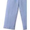Esme Denim Pants With Bird Patch Pocket, Blue - Pants - 4