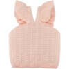 Beatrice Sleeveless Top With Ruffles, Peach - Blouses - 1 - thumbnail