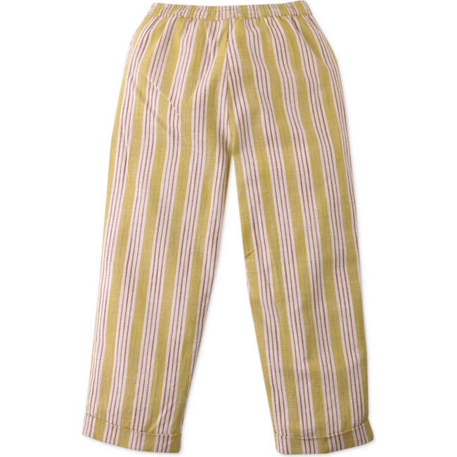 Faye Stripey Pull-On Pants, Yellow - Pants - 6