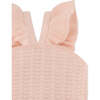 Beatrice Sleeveless Top With Ruffles, Peach - Blouses - 6