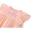 Baby Yana Blouse With Embroidery And Picot Edge, Peach - Blouses - 5
