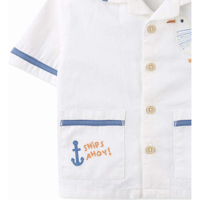 Baby Vito Button-Down Shirt, White - Button Downs - 4