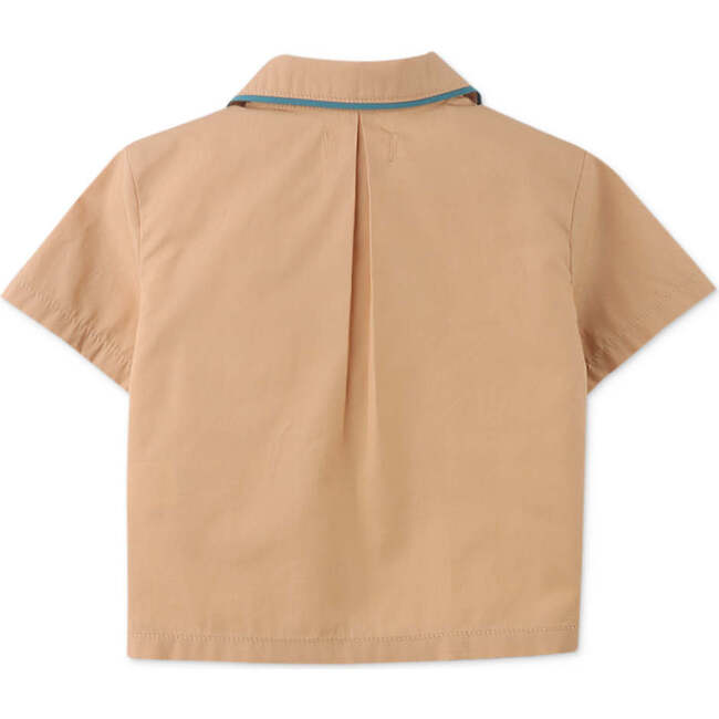 Baby Paolo Woven Button-Down Shirt, Tan - Button Downs - 2