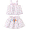 Baby Odessa Top And Skirt Set, White - Mixed Apparel Set - 1 - thumbnail