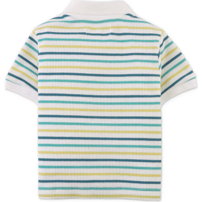 Baby Ricardo Waffle Polo Shirt With Patch Pocket, Multicolor - Polo Shirts - 4