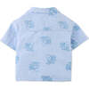 Baby Miguelito Button-Down Shirt With Octopus Embroidery, Blue - Button Downs - 2