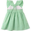 Baby Larisa Gingham Dress With Embroidered Details, Green - Dresses - 2