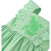 Baby Larisa Gingham Dress With Embroidered Details, Green - Dresses - 5