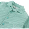 Baby Diego Button-Down Shirt With Whale  Applique, Green - Button Downs - 5