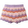 Baby Anastasia Wavey Striped Shorts, Multicolor - Shorts - 1 - thumbnail