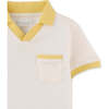 Baby Antonio Waffle Polo Shirt, White - Polo Shirts - 2