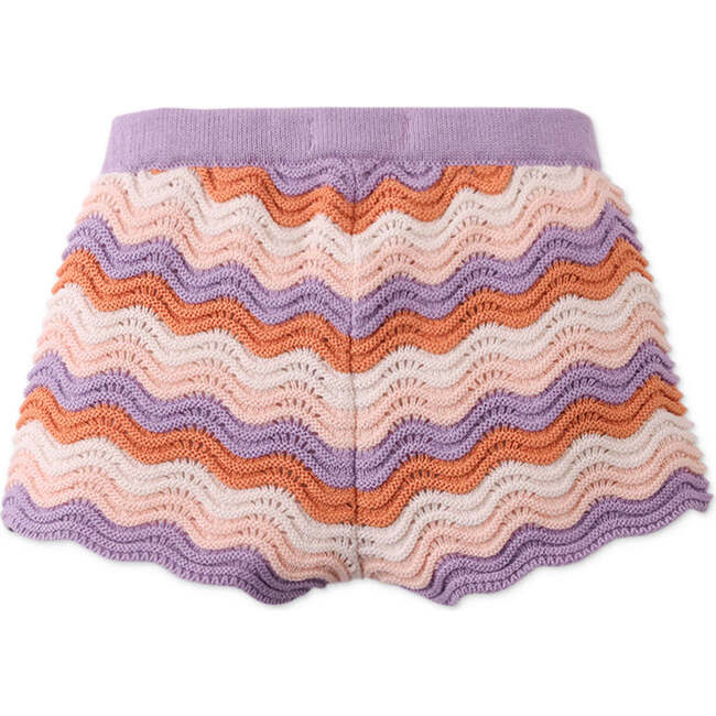 Baby Anastasia Wavey Striped Shorts, Multicolor - Shorts - 2