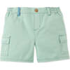 Mini Gino Shorts With Patch Pocket, Green - Shorts - 1 - thumbnail