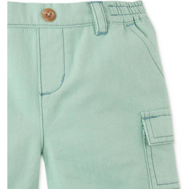 Mini Gino Shorts With Patch Pocket, Green - Shorts - 2