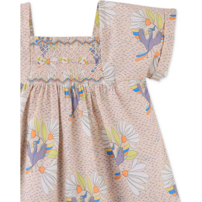 Baby Amari Dress In Bird Print, Multicolor - Dresses - 3