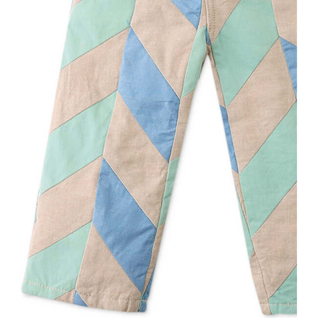 Baby Alfonso Pants With Patchwork Detail, Multicolor - Pants - 3