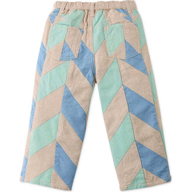 Baby Alfonso Pants With Patchwork Detail, Multicolor - Pants - 4