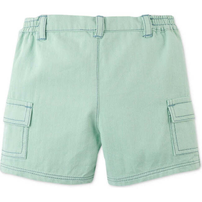 Mini Gino Shorts With Patch Pocket, Green - Shorts - 4