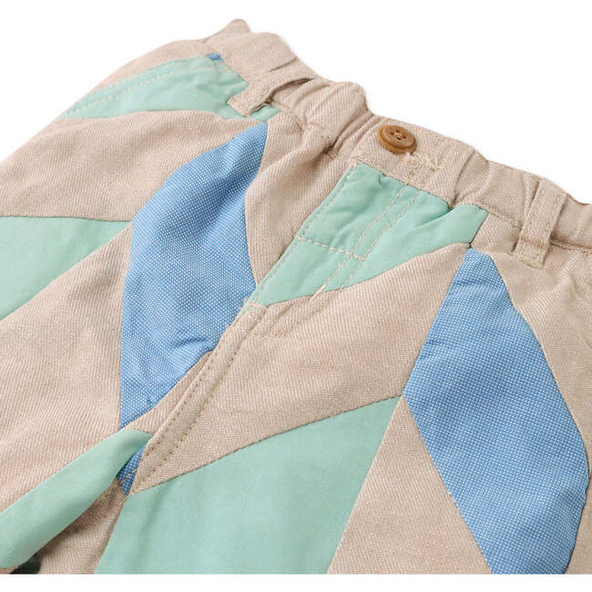 Baby Alfonso Pants With Patchwork Detail, Multicolor - Pants - 5