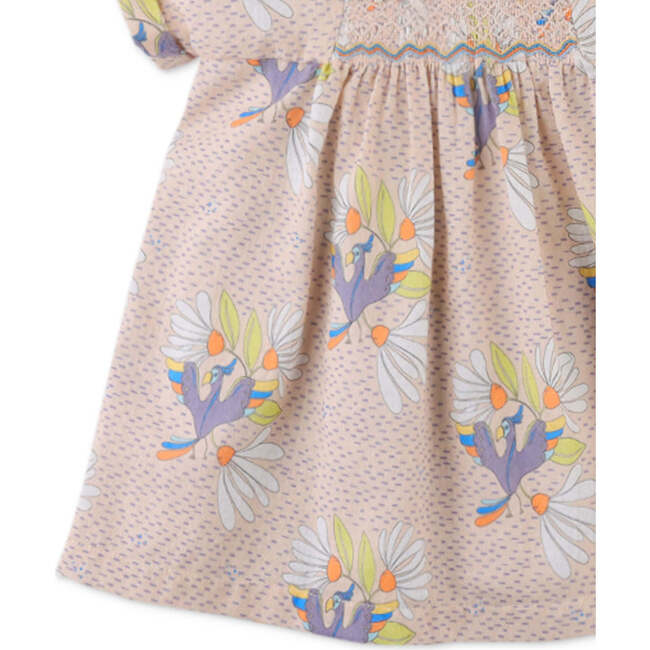 Baby Amari Dress In Bird Print, Multicolor - Dresses - 4