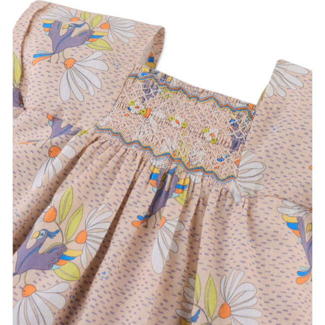 Baby Amari Dress In Bird Print, Multicolor - Dresses - 5