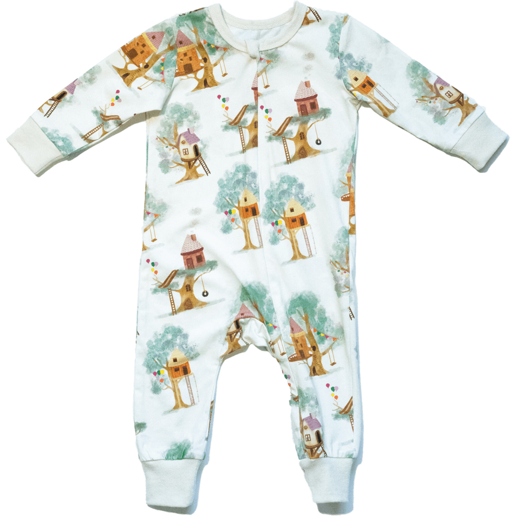 Parker Baby Zippy One Piece, Treehouse - Pajamas - 1