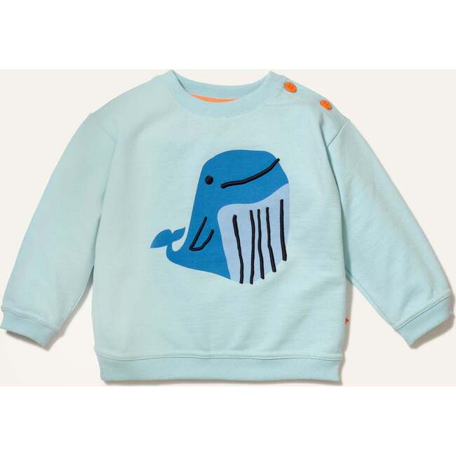 Recycled Cotton Whale Baby Sweatshirt