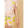 Recycled Cotton Lemon Cropped Kid Short - Shorts - 2